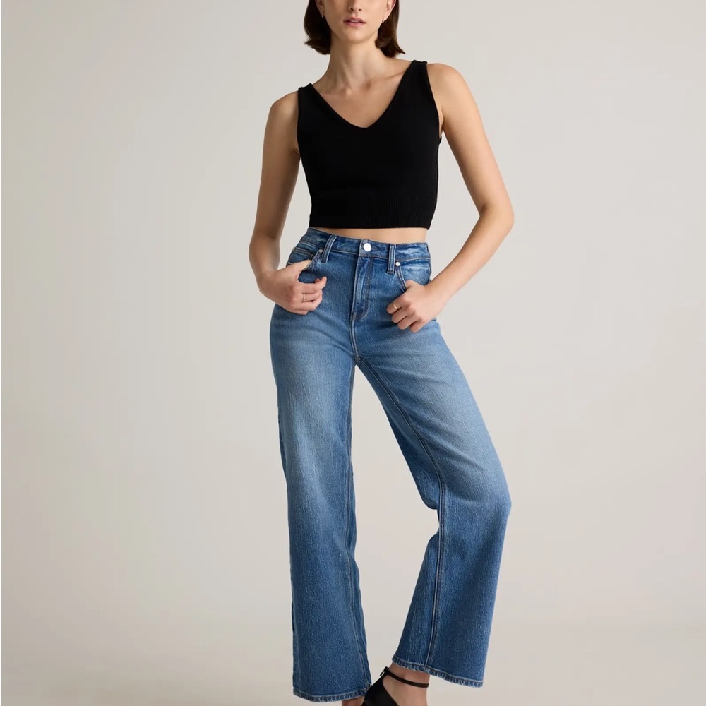 Quince Bella Stretch Relaxed Straight Jeans